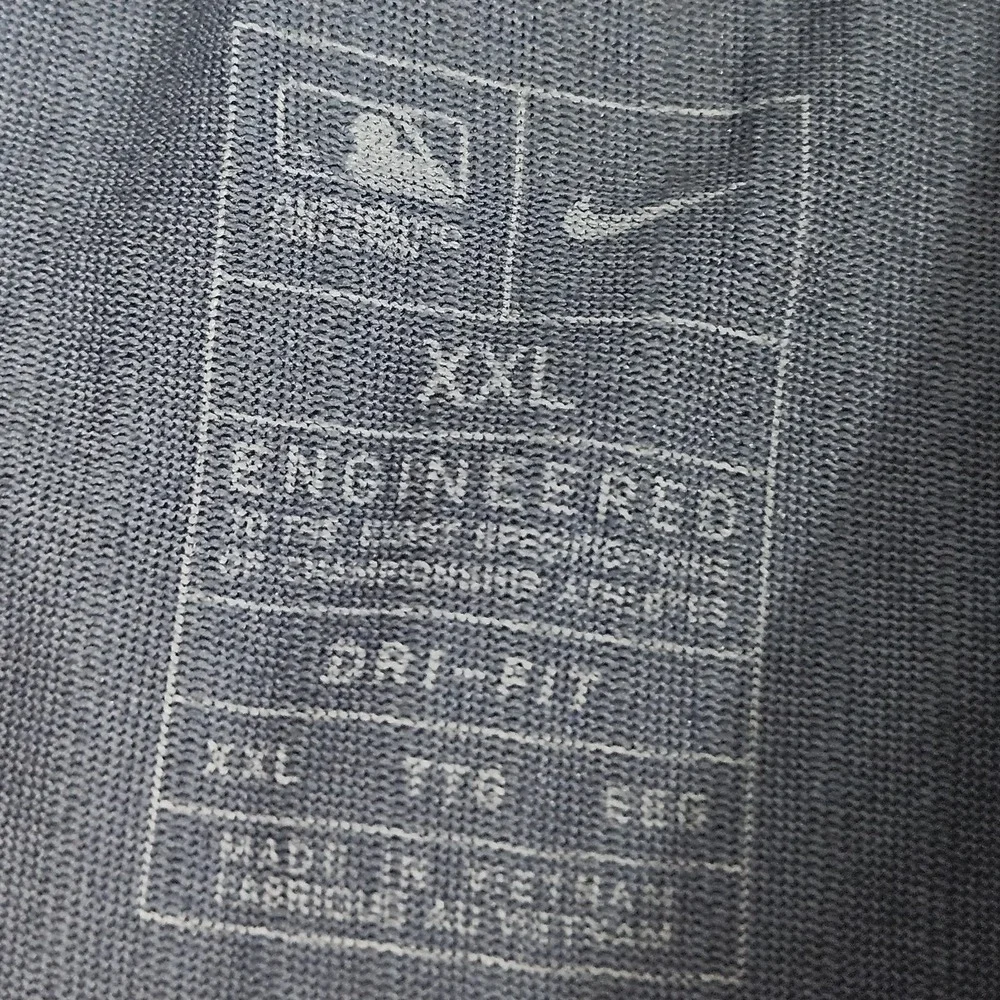Minnesota Twins Nike Shirt Mens XXL Gray Navy DriFIT MLB Baseball Training Top